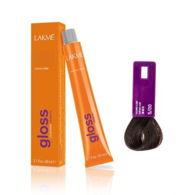 Lakme Крем-краска Gloss, 5/00 Светло-каштановый, 60 мл купить