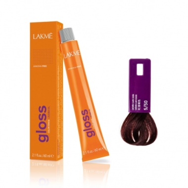 Lakme Крем-краска Gloss, 5/50 Светло-каштановый с оттенком красного дерева, 60 мл купить
