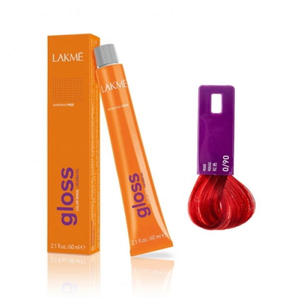 Lakme Крем-краска Gloss, 0/90 Красный микстон, 60 мл купить