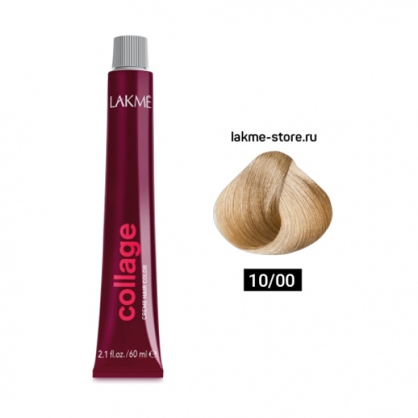 Lakme Крем-краска Collage, 10/00 Очень светлый блондин, 60 мл купить