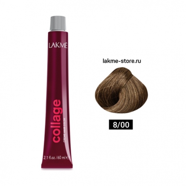 Lakme Крем-краска Collage, 8/00 Блондин, 60 мл купить