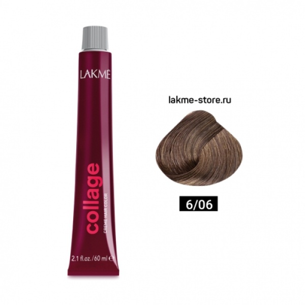 Lakme Крем-краска Collage, 6/06 Темный-блондин теплый, 60 мл купить