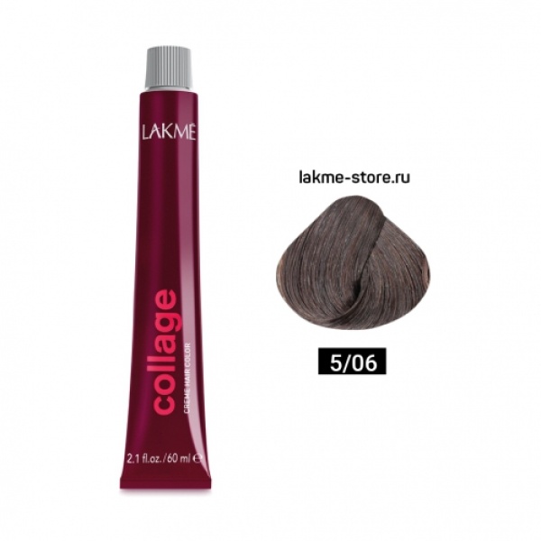 Lakme Крем-краска Collage, 5/06 Светлый шатен теплый, 60 мл купить