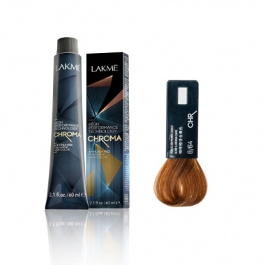 Lakme Крем-краска Chroma, 8/64 Блондин коричнево-медный, 60 мл купить