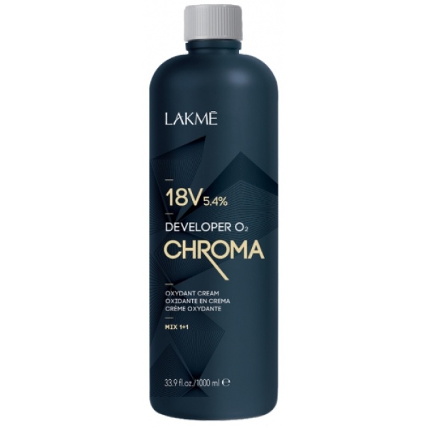 Lakme Стабилизированный крем-окислитель Chroma Developer, 18V (5,4%), 1000 мл купить