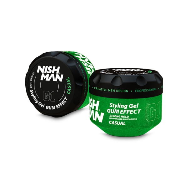 Nishman Гель для укладки волос Ultra Hold Hair Styling Gummy Gel, G1 Casual, 300 мл купить