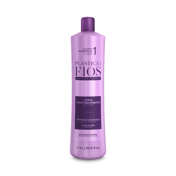 Cadiveu Professional Шампунь глубокой очистки для кератинового выпрямления Plastica dos Fios Anti-Residue Shampoo, 1000 мл купить