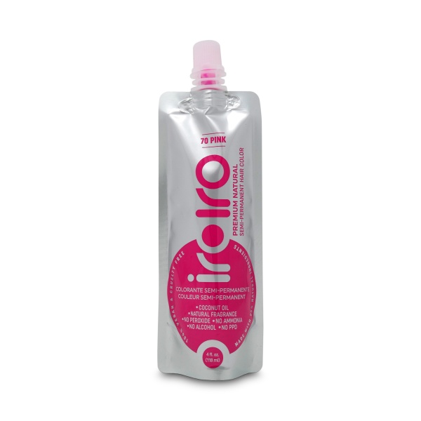 Iroiro Семи-перманентный краситель для волос 70 Pink, Розовый, 118 мл купить