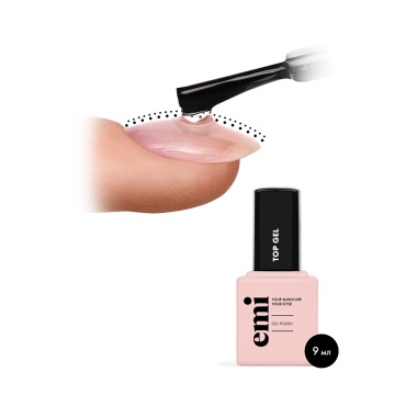 E.Mi Топ для гель-лака E.MiLac Top gel, 9 мл купить