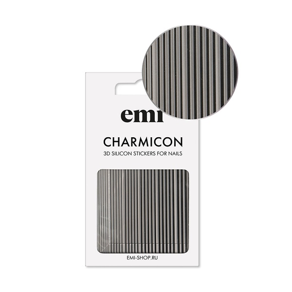 E.Mi Силиконовые стикеры Charmicon 3D Silicone Stickers, №162 Линии черные купить