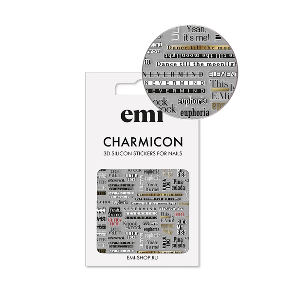 E.Mi Силиконовые стикеры Charmicon 3D Silicone Stickers, №167 Cheeky купить