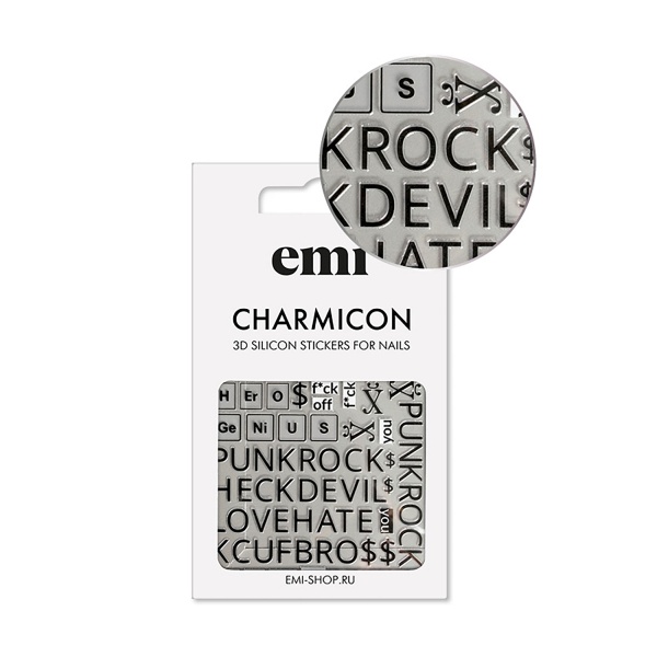 E.Mi Силиконовые стикеры Charmicon 3D Silicone Stickers, №183 Punk Rock купить