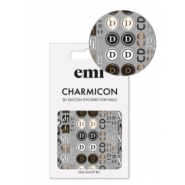 E.Mi Силиконовые стикеры Charmicon 3D Silicone Stickers, №186 Логомания купить