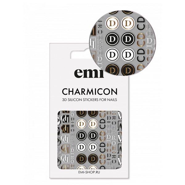 E.Mi Силиконовые стикеры Charmicon 3D Silicone Stickers, №186 Логомания купить