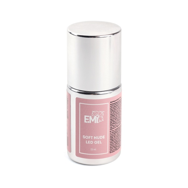 E.Mi Гель в бутылочке Soft Nude LED Gel, 15 мл купить