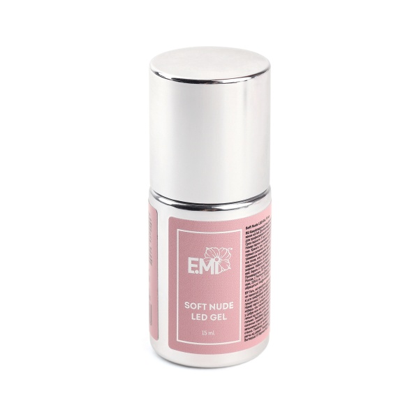 E.Mi Гель в бутылочке Soft Nude LED Gel, 15 мл купить