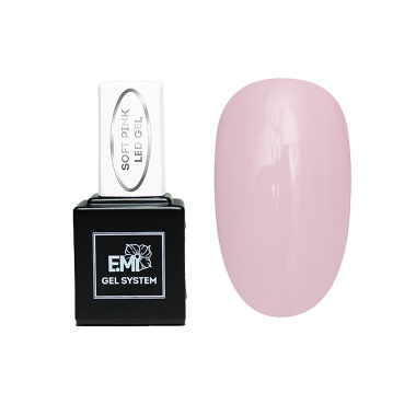E.Mi Гель в бутылочке Soft Pink LED Gel, 9 мл купить