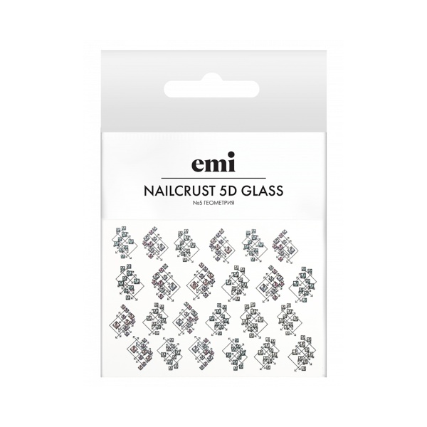 E.Mi Слайдер-дизайн Nailcrust 5D Glass, №5 Геометрия купить