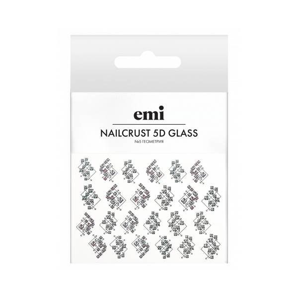E.Mi Слайдер-дизайн Nailcrust 5D Glass, №5 Геометрия купить
