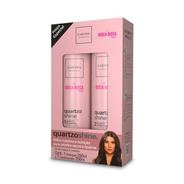 Cadiveu Professional Набор Quartzo Shine - Kit Home Care: шампунь и кондиционер, 2 х 250 мл купить