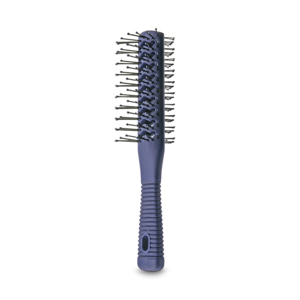 Comair Щётка для укладки волос тунельная с резиновой ручкой, синняя купить