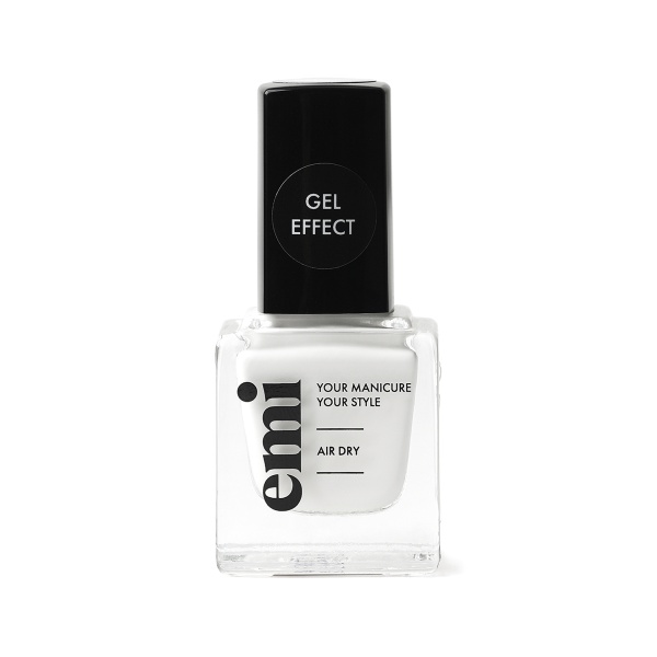 E.Mi Ультрастойкий лак Gel Effect, №001 Снежно-белый, 9 мл купить