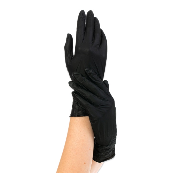 Archdale Перчатки одноразовые нитриловые Nitrimax, черные, 50 пар, размер XL купить