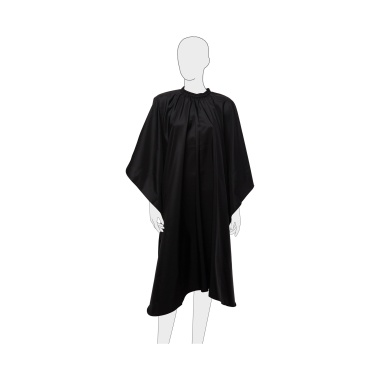 Dewal Pro Пеньюар для стрижки Матовый, полиэстер, черный, на крючках, 128 х 148 cм купить