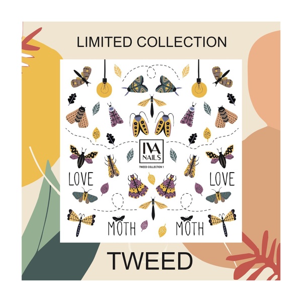 IVA Nails Слайдер-дизайн Tweed, №1 купить
