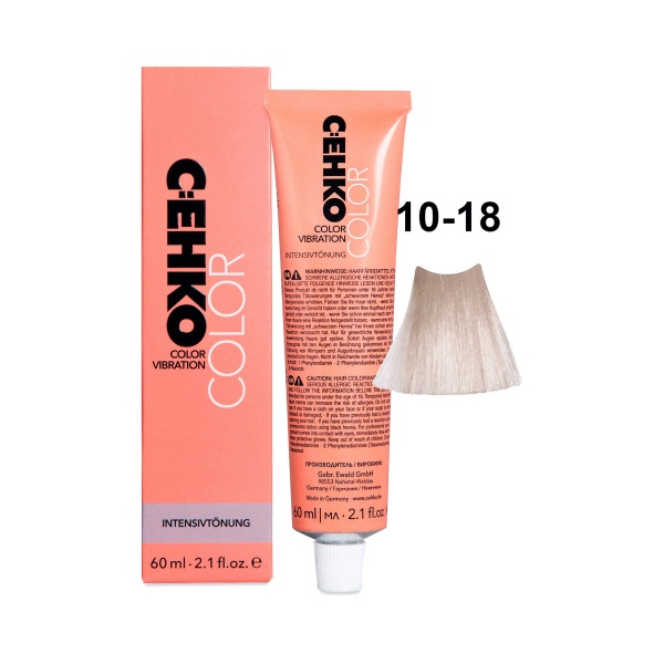 C:ehko Крем-краска для волос Color Vibration, 10/18 Ультра-светл. жемчужно-фиолетовый блондин, 60 мл купить