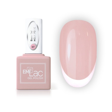 E.Mi Камуфлирующая база E.MiLac Base Gel, №07 Молочный розовый купить
