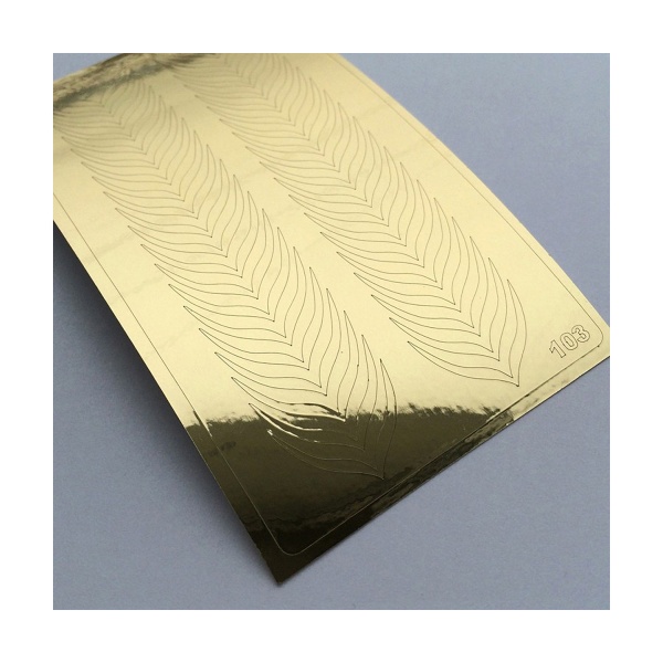 Ibdi Nails Металлизированные наклейки Metallic stickers, №103, золото купить