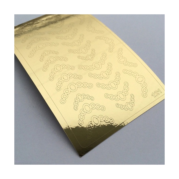 Ibdi Nails Металлизированные наклейки Metallic stickers, №121, золото купить