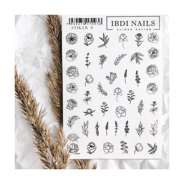 Ibdi Nails Стикеры Stiker, №05 купить