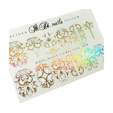 Ibdi Nails Фольгированный слайдер Combi Foil, №104 золото+белый купить