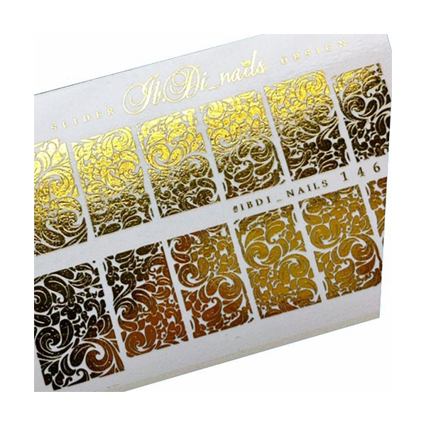 Ibdi Nails Фольгированный слайдер Foil, №146 золото купить