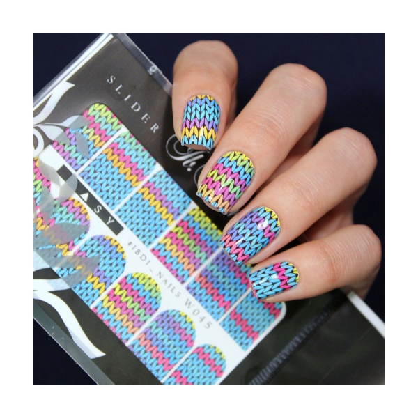 Ibdi Nails Слайдер-дизайн на белой пленке, Easy-W045 купить