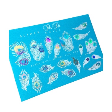 Ibdi Nails Фольгированный слайдер Combi Foil, №123 серебряная голография+белый купить
