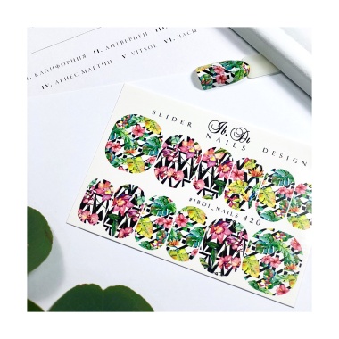 Ibdi Nails Слайдер-дизайн на прозрачной пленке, №420 купить