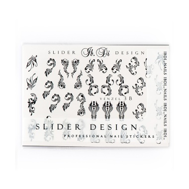 Ibdi Nails Слайдер-дизайн Venzel, 3 Black купить