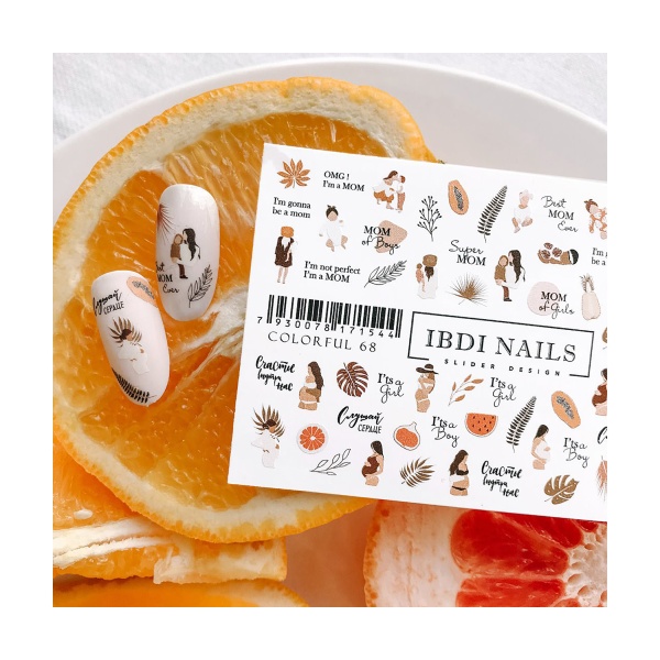 Ibdi Nails Слайдер-дизайн Colorful, №068 купить