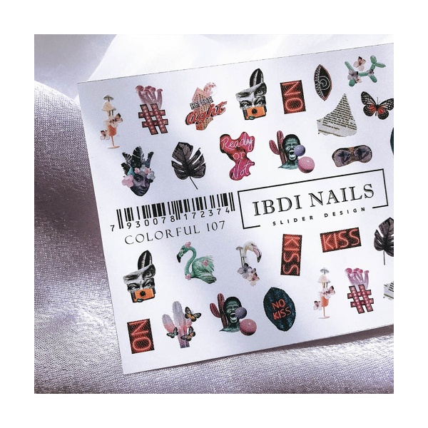 Ibdi Nails Слайдер-дизайн Colorful, №107 купить