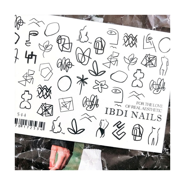 Ibdi Nails Слайдер-дизайн на прозрачной пленке, №544 купить