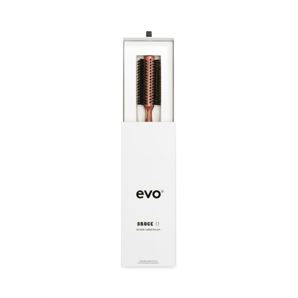 Evo Круглая щетка с натуральной щетиной для волос [Брюс] Bruce 22 Natural Bristle Radial Brush, 22 мм купить