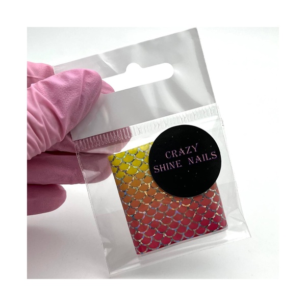 Crazy Shine Nails Фольга переводная, Чешуя №03 7103 купить