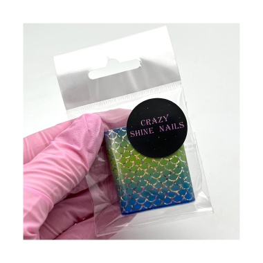 Crazy Shine Nails Фольга переводная, Чешуя №09 7109 купить
