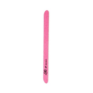 Irisk Professional Пилка прямая тонкая, Б038-01-01, 80/80 грит, розовая купить