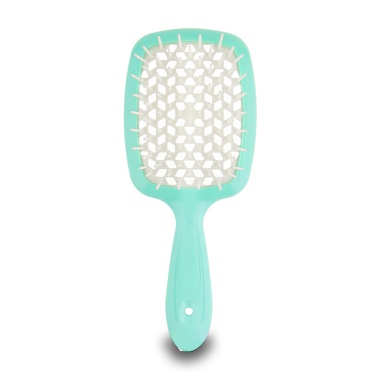 Janeke Щетка двуцветная Superbrush, голубая, малая, 17,5 x 7 x 3 см купить