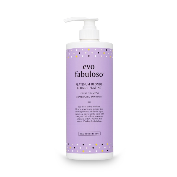 Evo Fabuloso Интенсивный тонирующий шампунь-уход Платинум Блонд Platinum Blonde Toning Shampoo, 1000 мл купить