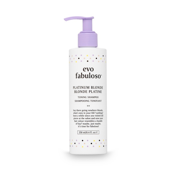 Evo Fabuloso Интенсивный тонирующий шампунь-уход Платинум Блонд Platinum Blonde Toning Shampoo, 250 мл купить